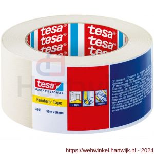 Tesa 4348 Tesakrepp 50 m x 50 mm chamoise maskeringstape - H11650059 - afbeelding 1