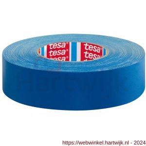 Tesa 4651 Tesaband 50 m x 38 mm blauw premium textieltape - H11650166 - afbeelding 1