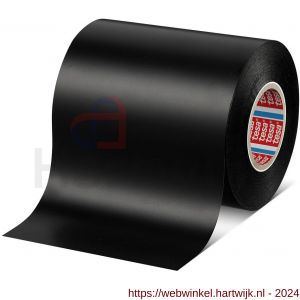 Tesa 4163 Tesaflex 33 m x 100 mm zwart Soft PVC tape - H11650262 - afbeelding 1