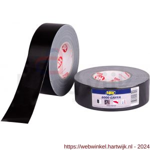 HPX gaffer textiel montage 6000 tape zwart 19 mm x 50 m - H51700176 - afbeelding 1
