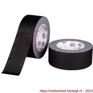 HPX Mat gaffer textiel montage tape PRO zwart 50 mm x 25 m - H51700207 - afbeelding 1