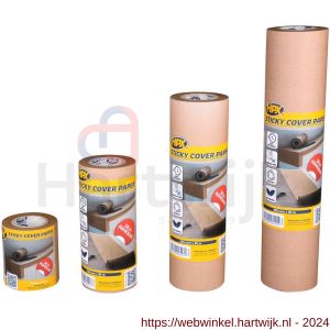 HPX zelfklevend afplak-afdekpapier 74 mm x 30 m - H51700284 - afbeelding 2