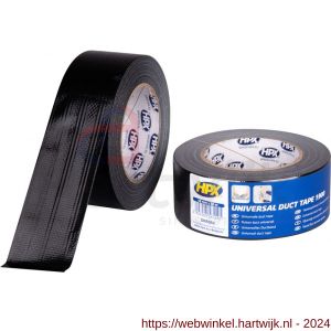 HPX Duct tape 1900 reparatie water- en weerbestendig zwart 48 mm x 50 m - H51700303 - afbeelding 1