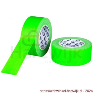 HPX gaffer textiel montage tape fluo groen 50 mm x 25 m - H51700193 - afbeelding 1