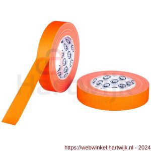 HPX gaffer textiel montage tape fluo oranje 25 mm x 25 m - H51700190 - afbeelding 1