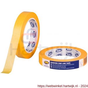 HPX Masking 4400 Fine Line afplaktape oranje 18 mm x 50 m - H51700025 - afbeelding 1