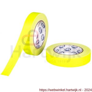 HPX gaffer textiel montage tape fluo geel 25 mm x 25 m - H51700194 - afbeelding 1