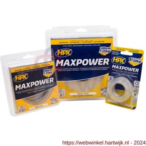 HPX Max Power montage bevestigingstape transparant 19 mm x 16,5 m - H51700135 - afbeelding 2