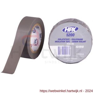 HPX PVC isolatietape grijs 19 mm x 10 m - H51700079 - afbeelding 1