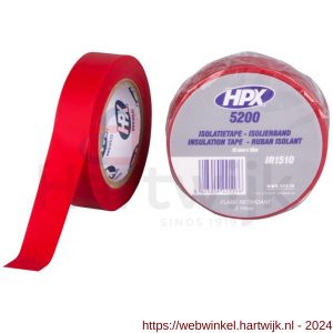 HPX PVC isolatietape rood 15 mm x 10 m - H51700071 - afbeelding 1