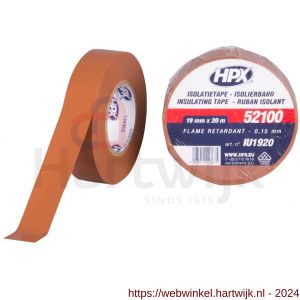 HPX PVC isolatietape VDE bruin 19 mm x 20 m - H51700095 - afbeelding 1
