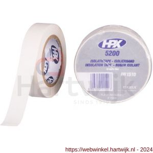 HPX PVC isolatietape wit 15 mm x 10 m - H51700073 - afbeelding 1
