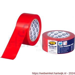 HPX zelfklevende belijning-markeringstape rood 48 mm x 33 m - H51700047 - afbeelding 1