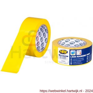 HPX zelfklevende belijning-markeringstape geel 48 mm x 33 m - H51700049 - afbeelding 1
