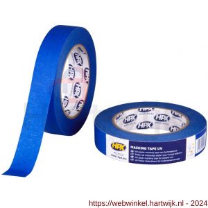 HPX Masking afplaktape UV blauw 25 mm x 50 m - H51700022 - afbeelding 1