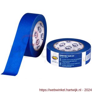 HPX Masking afplaktape UV blauw 38 mm x 50 m - H51700023 - afbeelding 1