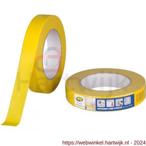 HPX Masking 4300 stucco afplakband masking tape geel 24 mm x 50 m - H51700293 - afbeelding 1