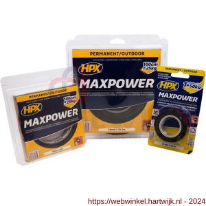 HPX Max Power Outdoor montage bevestigingstape zwart 25 mm x 1,5 m - H51700136 - afbeelding 2