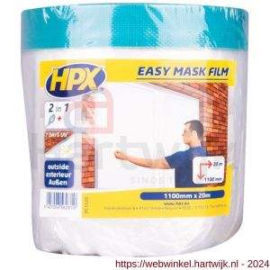 HPX Easy mask film cloth afplak tape 1100 mm x 20 m - H51700281 - afbeelding 1