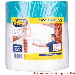 HPX Easy mask film cloth afplak tape 550 mm x 20 m - H51700280 - afbeelding 1