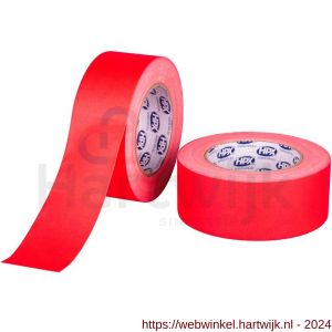 HPX Fluo gaffer textiel montage tape PRO roos 50 mm x 25 m - H51700167 - afbeelding 1