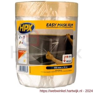 HPX Easy mask film afplak crêpepapier 550 mm x 33 m - H51700271 - afbeelding 1
