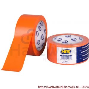 HPX PVC stucloper beschermingstape oranje 50 mm x 33 m - H51700037 - afbeelding 1