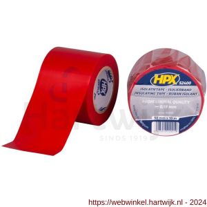 HPX PVC isolatietape rood 50 mm x 10 m - H51700106 - afbeelding 1