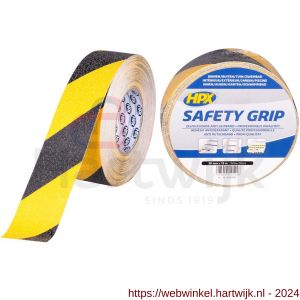 HPX anti-slip tape zwart-geel 50 mm x 18 m - H51700259 - afbeelding 1