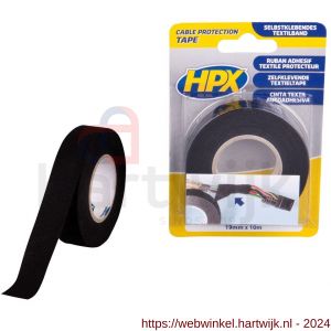 HPX kabelbeschermingstape zwart 19 mm x 10 m - H51700112 - afbeelding 1