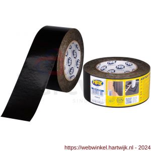 HPX UV-bestendige PE polyethyleen tape zwart 60 mm x 25 m - H51700210 - afbeelding 1