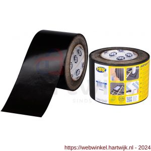 HPX UV-bestendige PE polyethyleen tape zwart 90 mm x 25 m - H51700211 - afbeelding 1