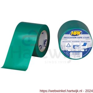 HPX PVC isolatietape groen 50 mm x 10 m - H51700297 - afbeelding 1