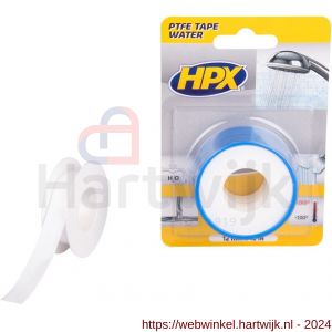 HPX PTFE waterafdichtingstape blister set 2 stuks wit 12 mm x 12 m - H51700003 - afbeelding 1