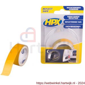 HPX reflecterende markeringstape geel 19 mm x 1,5 m - H51700040 - afbeelding 1