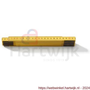 Hultafors T59-2-10G TR duimstok hout T59 geel 2 m 10 delen - H50150182 - afbeelding 1