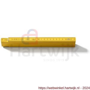 Hultafors B3506G DU duimstok hout 3500 geel 2 m - H50150172 - afbeelding 1
