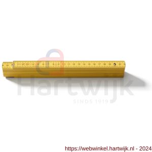 Hultafors H4010G DU duimstok hout 4000 geel 2 m 10 delen - H50150175 - afbeelding 1