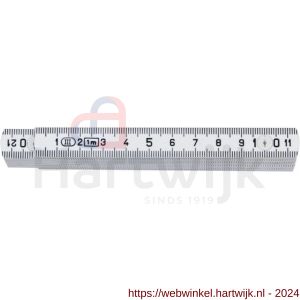 Hultafors K2107-1-10W DU duimstok K2000 kunststof glasfiber ABS wit 1 m 10 delen - H50150193 - afbeelding 1