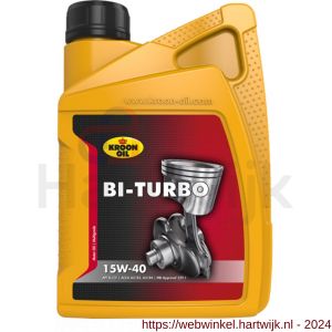 Kroon Oil Bi-Turbo 15W-40 minerale motorolie Mineral Multigrades passenger car 1 L flacon - H21500328 - afbeelding 1