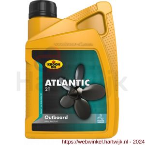 Kroon Oil Atlantic 2T Outboard Marine tweetakt motor olie 1 L flacon - H21500801 - afbeelding 1