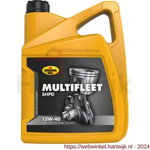 Kroon Oil Multifleet SHPD 15W-40 minerale motorolie Mineral Multigrades Heavy Duty 5 L can - H21500473 - afbeelding 1