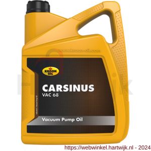 Kroon Oil Carsinus VAC 68 vacuumpomp olie 5 L can - H21500824 - afbeelding 1