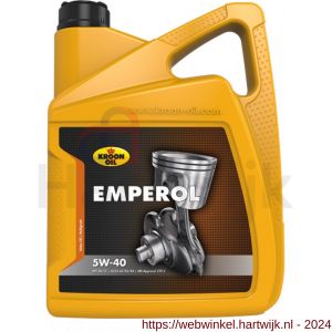 Kroon Oil Emperol 5W-40 synthetische motorolie Synthetic Multigrades passenger car 5 L can - H21500375 - afbeelding 1