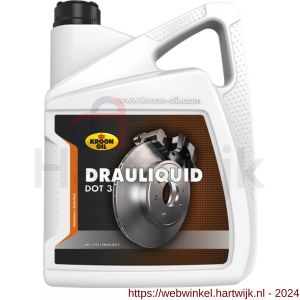 Kroon Oil Drauliquid DOT 3 remvloeistof 5 L blik - H21500099 - afbeelding 1