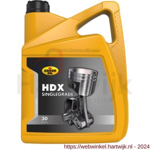Kroon Oil HDX 30 minerale motorolie Mineral Singlegrades 5 L can - H21500408 - afbeelding 1