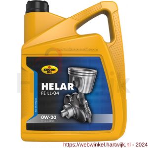 Kroon Oil Helar FE LL-04 0W-20 synthetische motorolie Synthetic Multigrades passenger car 5 L can - H21501096 - afbeelding 1