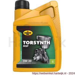 Kroon Oil Torsynth MSP 5W-30 motorolie half synthetisch 1 L flacon - H21501348 - afbeelding 1