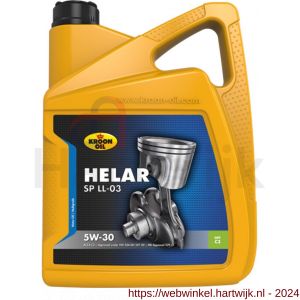 Kroon Oil Helar SP 5W-30 LL-03 synthetische motorolie Synthetic Multigrades passenger car 5 L can - H21500430 - afbeelding 1