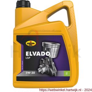Kroon Oil Elvado LSP 5W-30 synthetische motorolie Synthetic Multigrades passenger car 5 L can - H21500364 - afbeelding 1